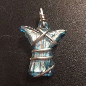 BLUE 😇 ANGEL MURANO GLASS PENDANT